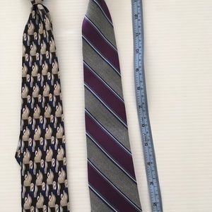 2 silk neck ties for age 8-10urs old